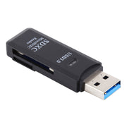 Lettore di schede USB 3.0 2 in 1, super velocità 5 Gbps, supporto scheda SD/scheda TF