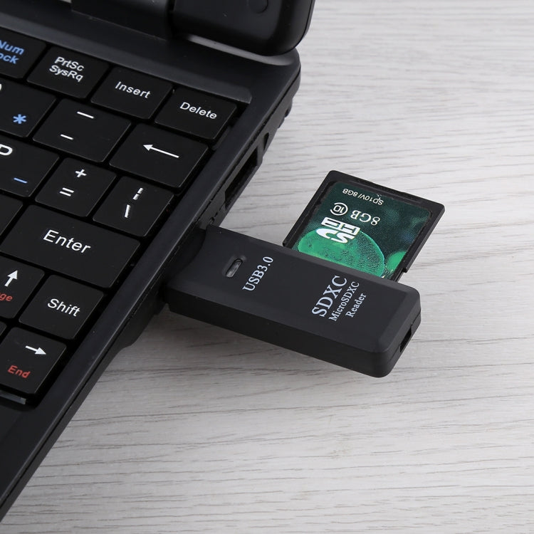 Lettore di schede USB 3.0 2 in 1, super velocità 5 Gbps, supporto scheda SD/scheda TF