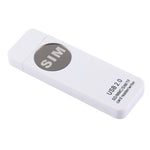 Lettore di schede universale USB, supporto scheda SD/MMC/SIM/TF, White