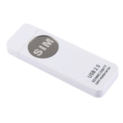Lettore di schede universale USB, supporto scheda SD/MMC/SIM/TF, White