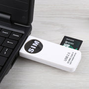 Lettore di schede universale USB, supporto scheda SD/MMC/SIM/TF, White