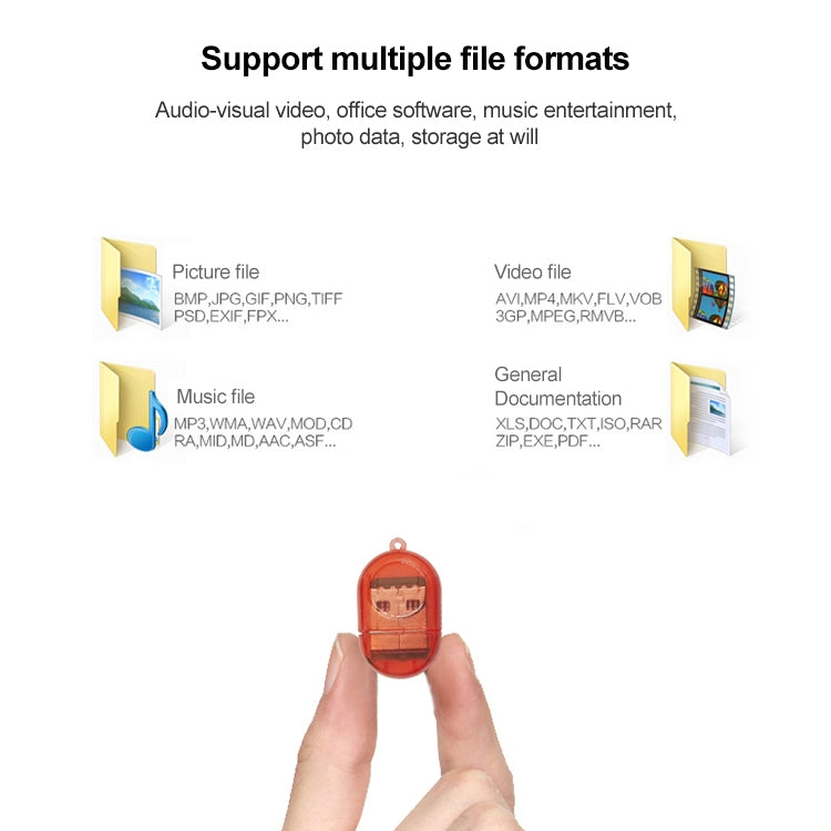 Lettore schede TF USB 2.0 Firefly Shape compatibile Windows
