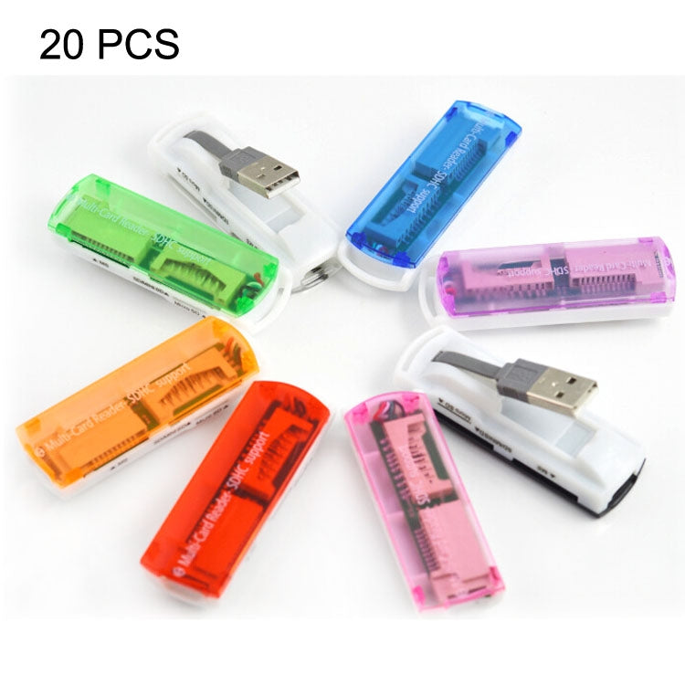 Lettore multischeda USB 2.0, supporta schede SD/MMC, MS, TF, M2