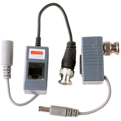 Ricetrasmettitore Balun UTP video audio alimentazione CCTV