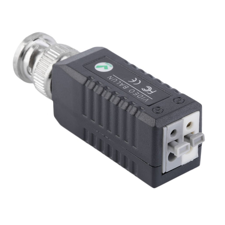 Ricetrasmettitore video balun passivo a canale singolo BNC twistato CCTV da 2 pezzi, 203A