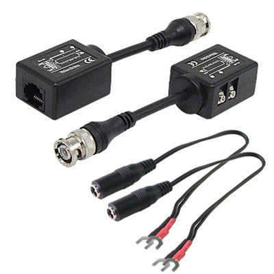 2 PC Balun video passivi CCTV Network UTP BNC