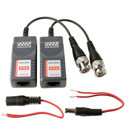 2 PC Balun video passivi con alimentazione video/dati