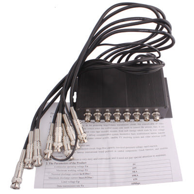 Protezione sovratensione CCTV BNC 8 canali CoaxJK V8