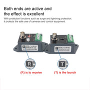 Trasmettitore e ricevitore video balun attivo CCTV UTP Twisted Pair, 351TR