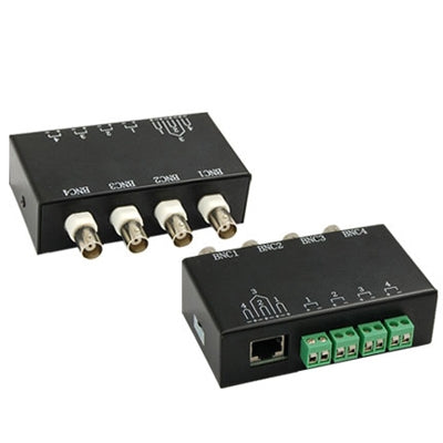 Ricetrasmettitore balun video passivo BNC a RJ45 UTP 4 canali