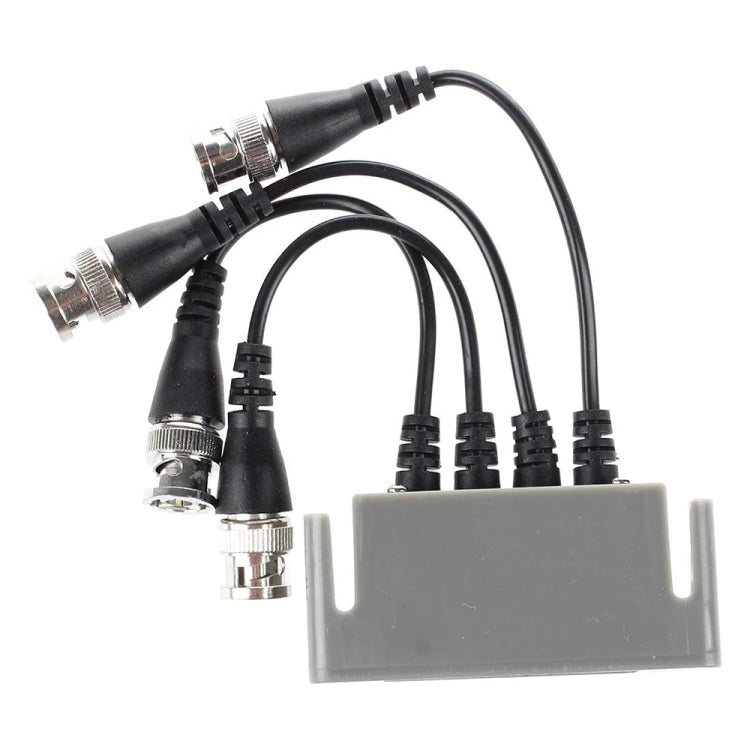 Balun video a 4 canali da video (BNC) a UTP (RJ45).