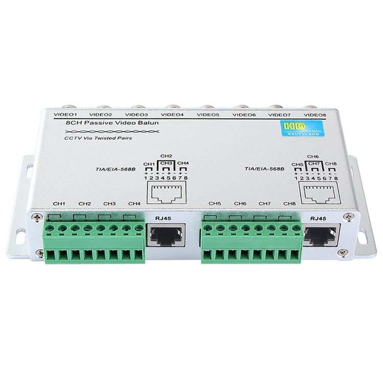 Balun video UTP passivo a 8 canali per videosorveglianza
