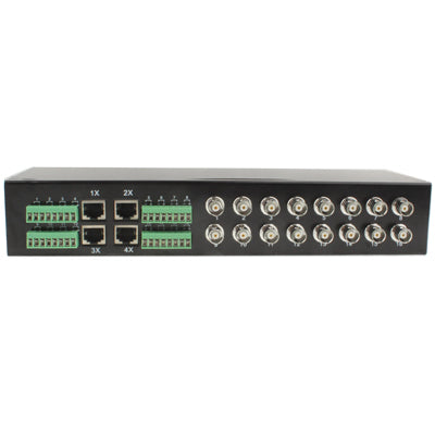 Ricetrasmettitore video UTP passivo da 16 canali con montaggio su rack per CCTV