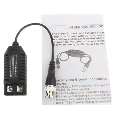 Isolatore loop di terra video doppino intrecciato TGP001