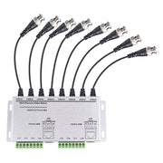 Balun video passivo 8 canali UTP, CCTV tramite doppini intrecciati, 8 CH UTP