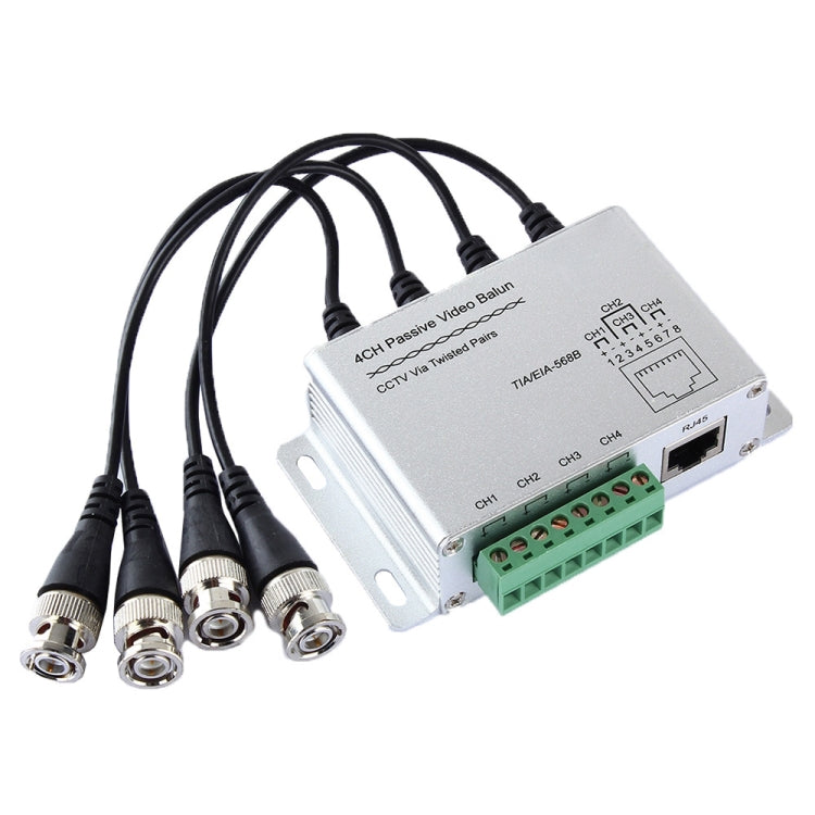 Balun video passivo 4 canali UTP per CCTV