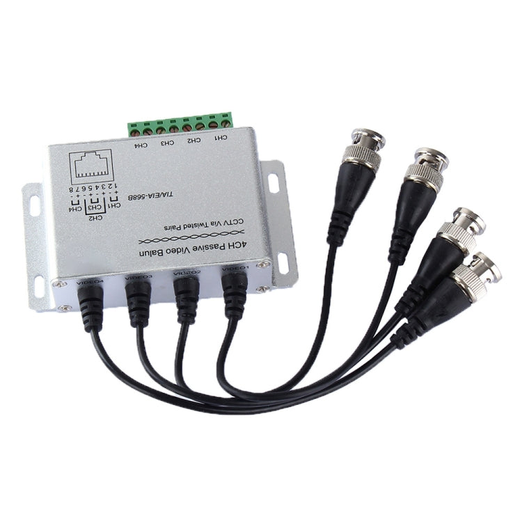 Balun video passivo 4 canali UTP per CCTV