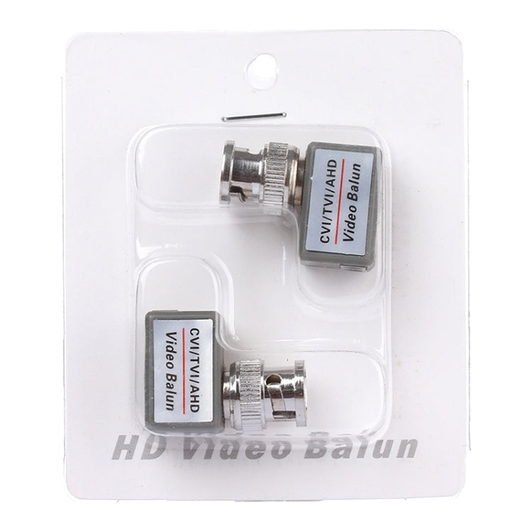 2 adattatori coassiali balun video passivi 202C-HD CVI/TVI/AHD 1CH, 202C-HD