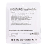Adattatori coassiali balun video passivi 202C-HD 1CH