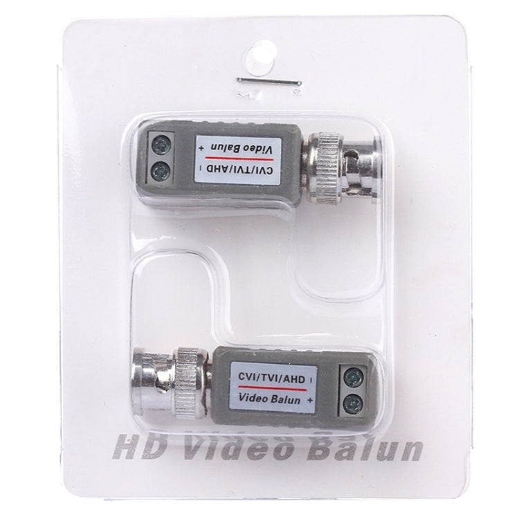 2 adattatori coassiali balun video passivi 202E-HD CVI/TVI/AHD 1CH, 202E-HD