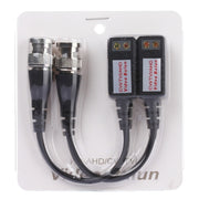2 PCS 202P-HD Versione migliorata Coassiale CVI/TVI/AHD 1CH Ricetrasmettitore video balun passivo, 202P-HD