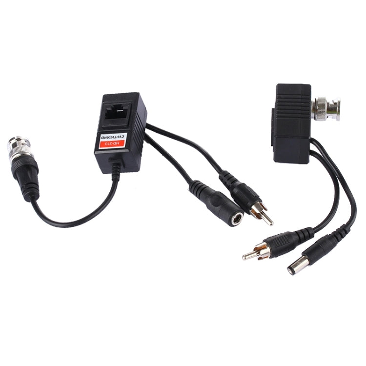 Ricetrasmettitore balun alimentazione audio video coassiale