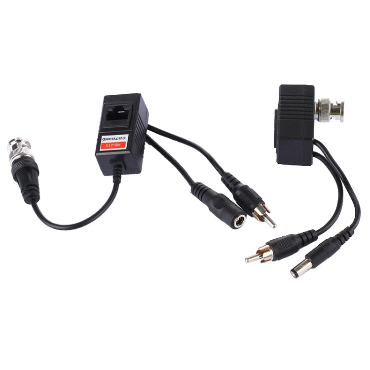 Ricetrasmettitore balun di alimentazione audio video CVI/TVI/AHD coassiale da 2 PC HD 213B-C, 213B-C