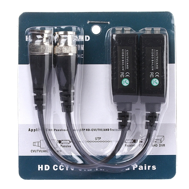 2 PCS HD 302B Coassiale CVI/TVI/AHD 1CH Ricetrasmettitore video balun passivo, 302B