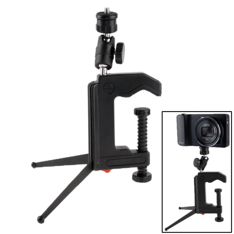 Treppiede pieghevole portatile multifunzione con morsetto per fotocamera digitale Mini Card