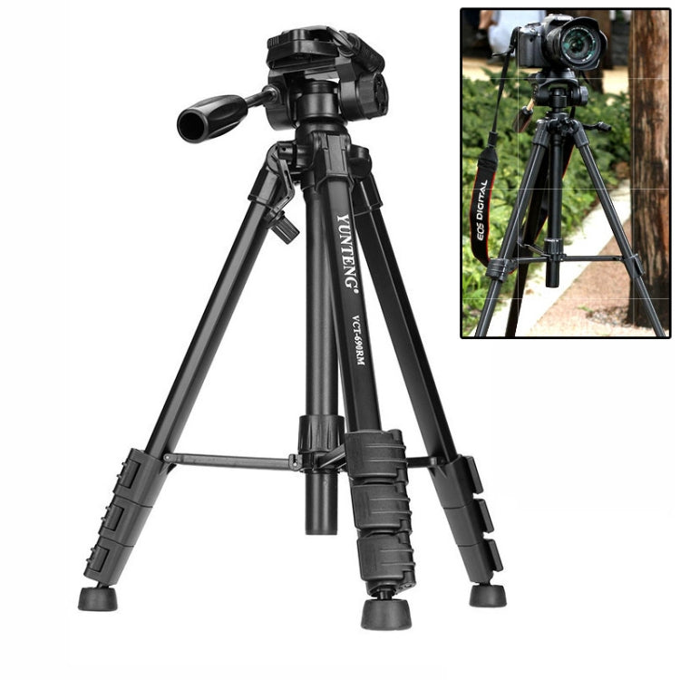 Treppiede per fotocamera YUNTENG con testa di smorzamento tridimensionale (VCT-690RM)