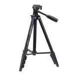 YUNTENG VCT-681 Treppiede per fotocamere reflex/micro-reflex/fotocamere digitali da 138 cm, gambe pieghevoli in alluminio a 4 sezioni, adatto per Canon/Nikon/Panasonic/Pentax/Casio/Sony/Fuji (capacità di carico: 3 kg)
