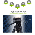 YUNTENG VCT-681 Treppiede per fotocamere reflex/micro-reflex/fotocamere digitali da 138 cm, gambe pieghevoli in alluminio a 4 sezioni, adatto per Canon/Nikon/Panasonic/Pentax/Casio/Sony/Fuji (capacità di carico: 3 kg)