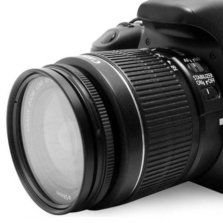 Filtro UV per obiettivo con telaio in lega di alluminio per fotocamera digitale da 52 mm, 52mm