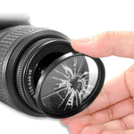 Filtro UV per obiettivo con telaio in lega di alluminio per fotocamera digitale da 52 mm, 52mm