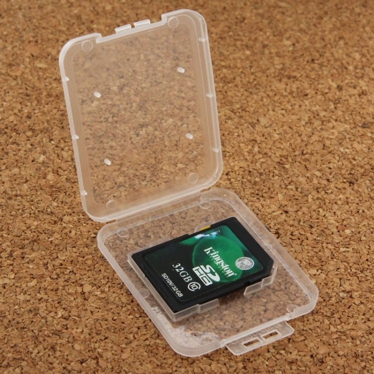 Scatola per schede di memoria in plastica trasparente da 100 pezzi per scheda di memoria Secure Digital/scheda SD, SD Card