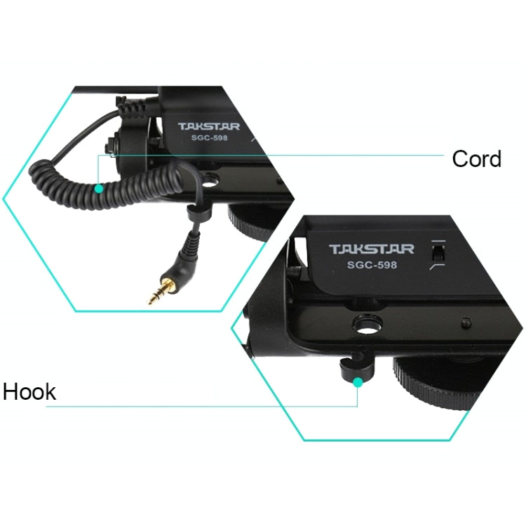 Microfono condensatore SGC-598 per videocamere DSLR e DV