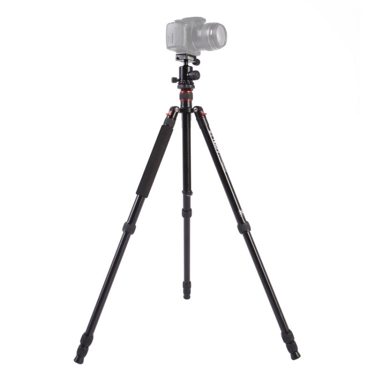 Triopo MT-2504C Treppiede portatile regolabile in alluminio con testa a sfera NB-1S per fotocamera DSLR Canon Nikon Sony, MT-2504C (Black), MT-2504C (Gold)