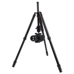 Triopo MT-2804C Treppiede portatile regolabile in alluminio con testa a sfera NB-2S per fotocamera DSLR Canon Nikon Sony, MT-2804C (Black), MT-2804C (Gold)