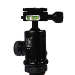 Triopo MT-2804C Treppiede portatile regolabile in alluminio con testa a sfera NB-2S per fotocamera DSLR Canon Nikon Sony, MT-2804C (Black), MT-2804C (Gold)