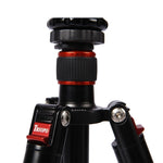 Triopo MT-2804C Treppiede portatile regolabile in alluminio con testa a sfera NB-2S per fotocamera DSLR Canon Nikon Sony, MT-2804C (Black), MT-2804C (Gold)