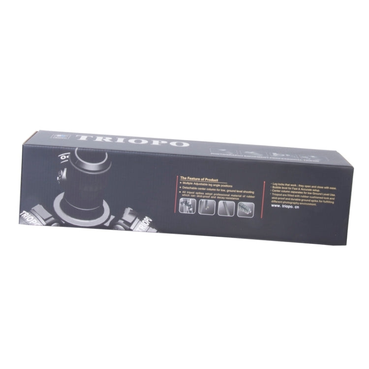 Triopo MT-2804C Treppiede portatile regolabile in alluminio con testa a sfera NB-2S per fotocamera DSLR Canon Nikon Sony, MT-2804C (Black), MT-2804C (Gold)