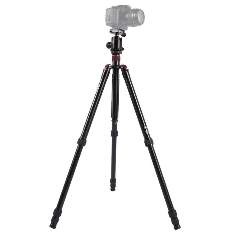 Triopo MT-2804C Treppiede portatile regolabile in alluminio con testa a sfera NB-2S per fotocamera DSLR Canon Nikon Sony, MT-2804C (Black), MT-2804C (Gold)