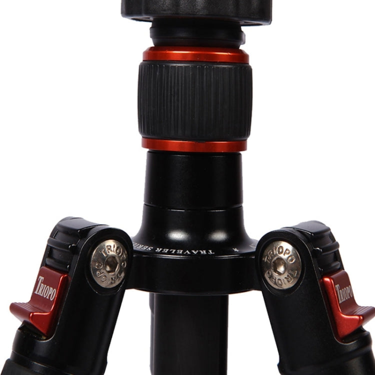 Triopo GT-2504X8.C Treppiede portatile regolabile in fibra di carbonio con testa a sfera in alluminio B-1 per fotocamera DSLR Canon Nikon Sony, GT-2504X8.C (Black), GT-2504X8.C (Gold)