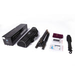 Triopo GT-2504X8.C Treppiede portatile regolabile in fibra di carbonio con testa a sfera in alluminio B-1 per fotocamera DSLR Canon Nikon Sony, GT-2504X8.C (Black), GT-2504X8.C (Gold)
