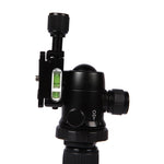 Triopo GT-2505x8.C Treppiede portatile regolabile in fibra di carbonio con testa a sfera in alluminio B-1 per fotocamera DSLR Canon Nikon Sony, GT-2505x8.C (Black), GT-2505x8.C (Gold)