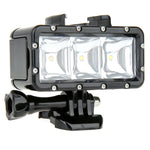 Luce video impermeabile 300 lumen per action camera
