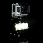 Luce video impermeabile 300 lumen per action camera