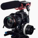 YELANGU YLG0103A F1 Versione aggiornata Follow Focus con cinghia ad anello dentato regolabile per Canon / Nikon / Videocamere / Fotocamere DSLR, YLG0103A
