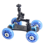 YELANGU YLG0105B Mini macchina fotografica in scala Dolly Track per fotocamere Canon/Nikon/fotocamera DSLR, YLG0105B