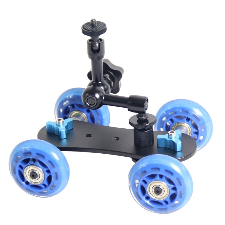 YELANGU YLG0105B Mini macchina fotografica in scala Dolly Track per fotocamere Canon/Nikon/fotocamera DSLR, YLG0105B